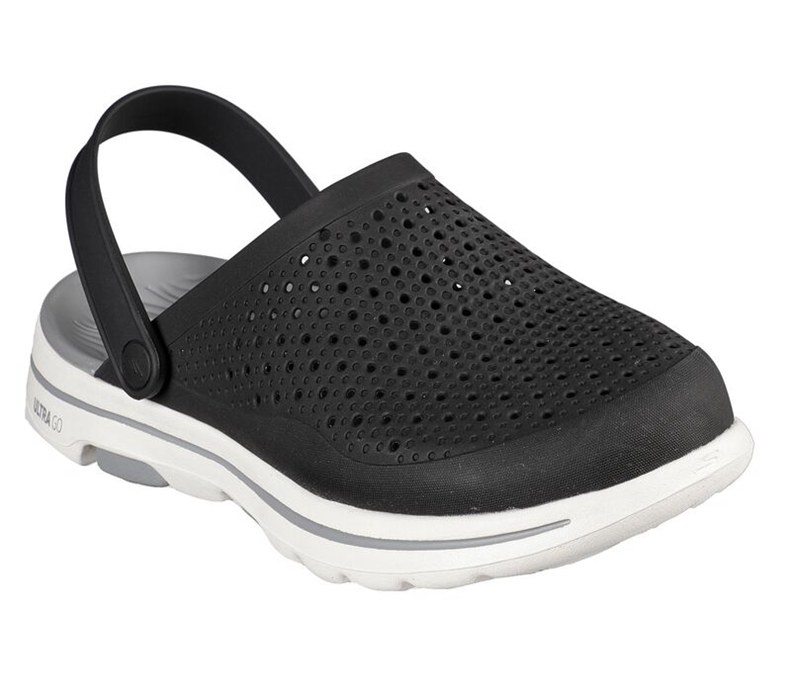 Skechers Cali Gear: Gowalk 5 - Astonished - Mens Sandals Black/Grey [AU-SO3541]